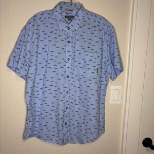 Eddie Bauer Blue Casual Button Down Shirt